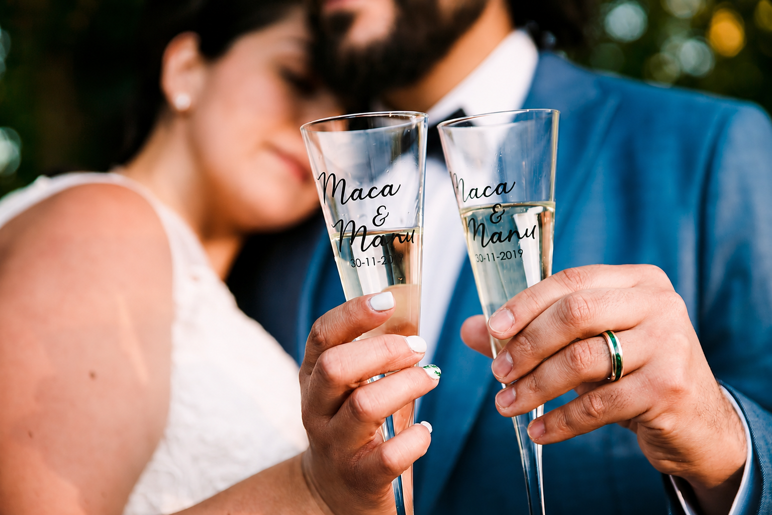 Copas personalizadas para matrimonio